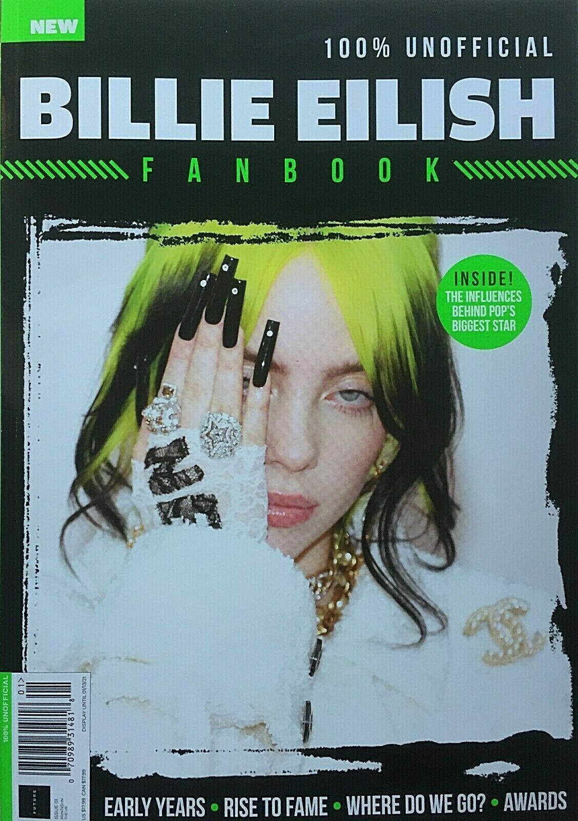 BILLIE EILISH FANBOOK 2020 Magazine EARLY YEARS / RISE TO FAME / AWARD