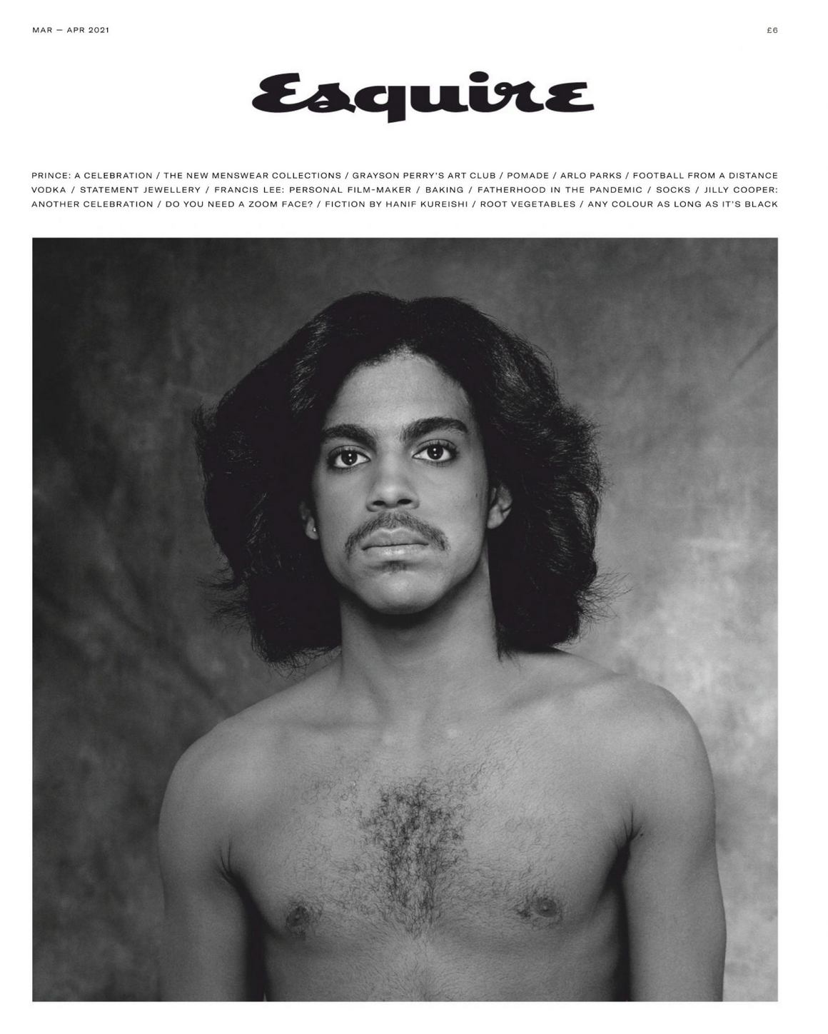 Esquire magazine Mar/Apr 2021 Prince - A Celebration