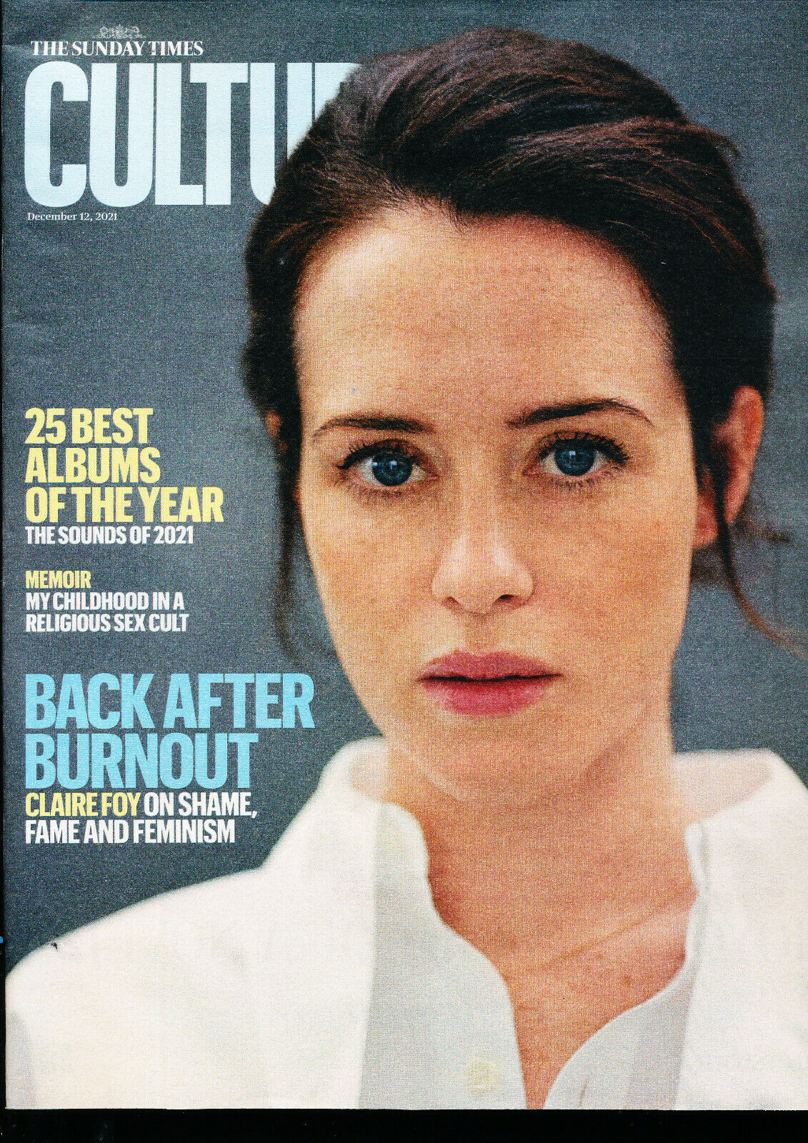 Culture Magazine December 14 2021 Claire Foy