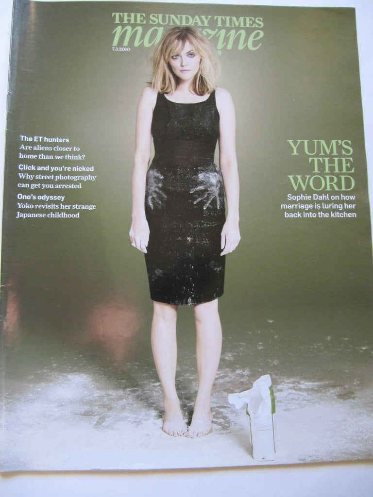 SUNDAY TIMES Mag 07/03/2010 SOPHIE DAHL Michelle Williams Yoko Ono John Lennon