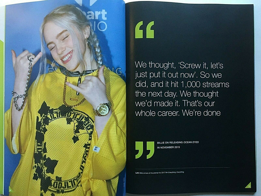 BILLIE EILISH FANBOOK 2020 Magazine EARLY YEARS / RISE TO FAME / AWARDS
