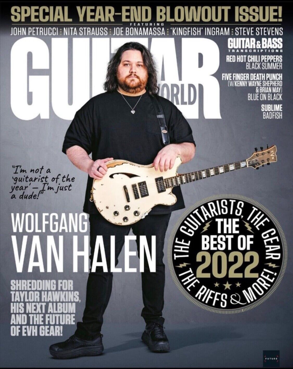 WOLFGANG VAN HALEN - Guitar World Magazine - January 2023