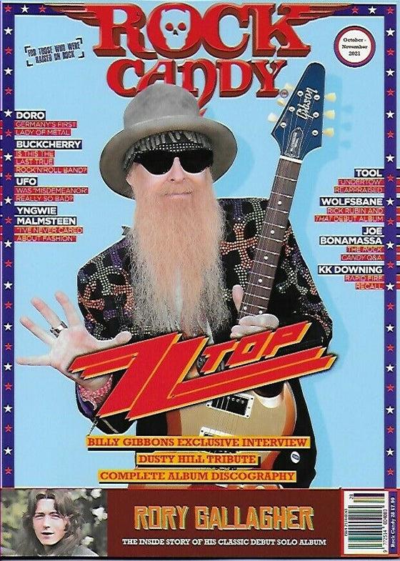 ROCK CANDY Issue 28 November 2021 Dusty Hill ZZ Top Billy Gibbons