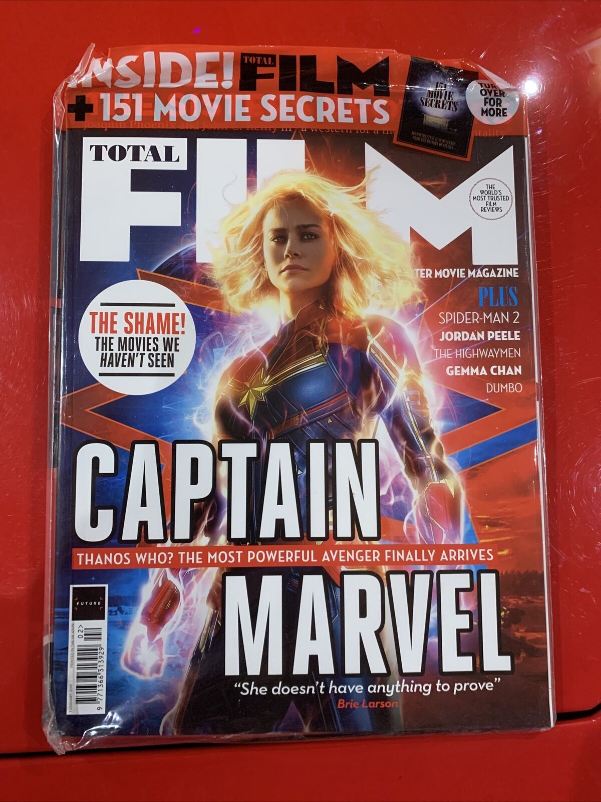 Marvel Journal February TOTAL FILM Magazine Issue No 282 February 2019. Captain Marvel Brie La ...