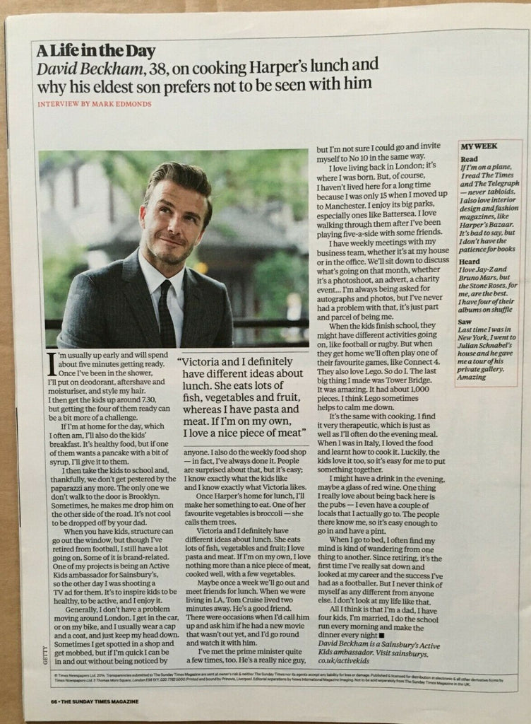 ELLIE GOULDING interview DAVID BECKHAM UK 1 DAY ISSUE 2014 NEW FRANCES RUFFELLE