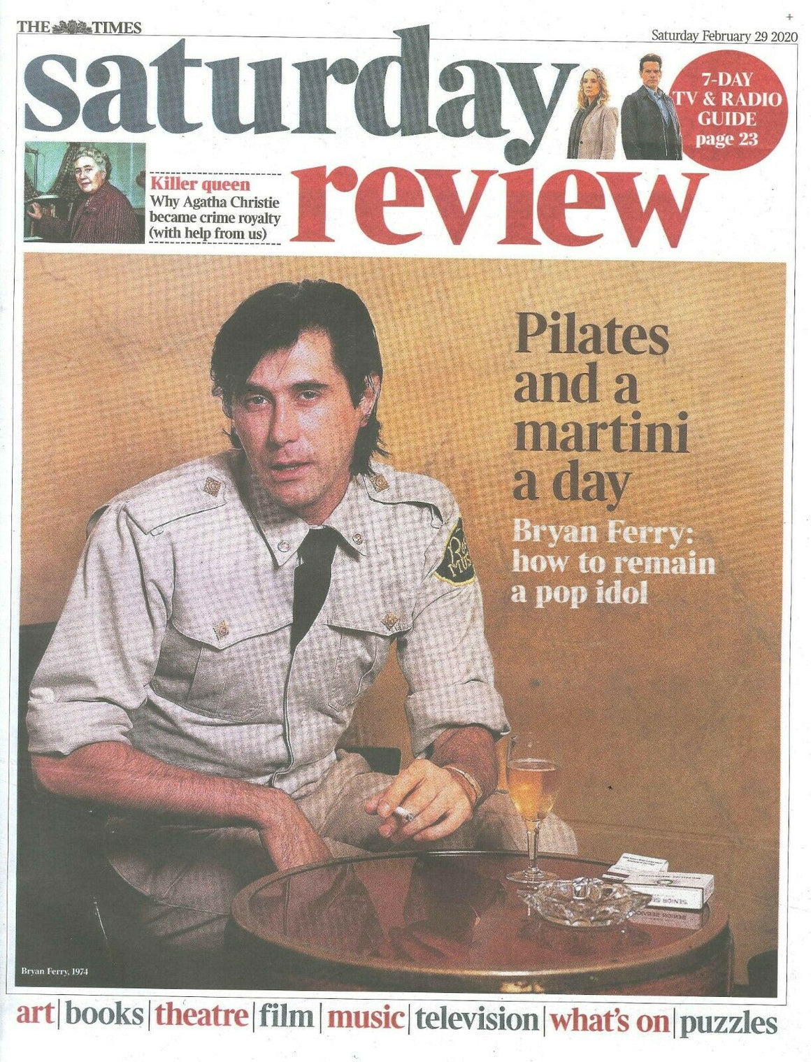 UK Times Review February 2020: BRYAN FERRY (Roxy Music) Interview