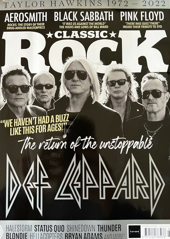 Classic Rock Magazine Issue 301 June 2022 - DEF LEPPARD + POSTER & STICKERS -NEW