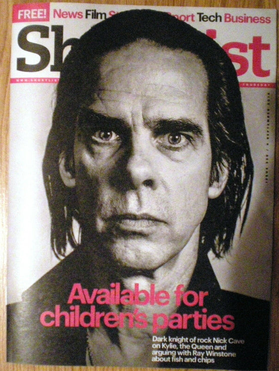 Nick Cave – Shortlist magazine – 4 September 2014