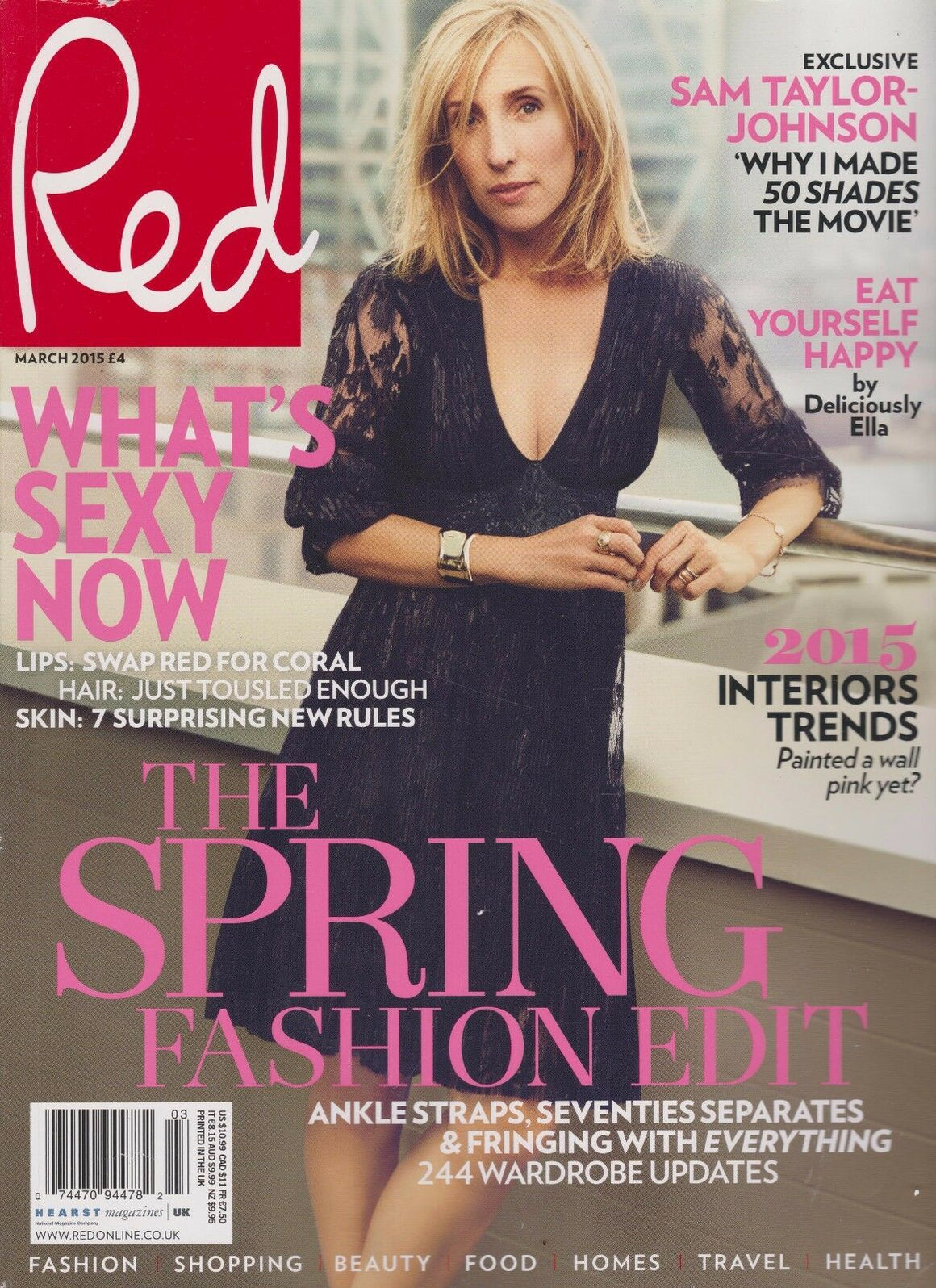 RED MAGAZINE UK MARCH 2015 SAM TAYLOR-JOHNSON interview 50 Shades Of Grey
