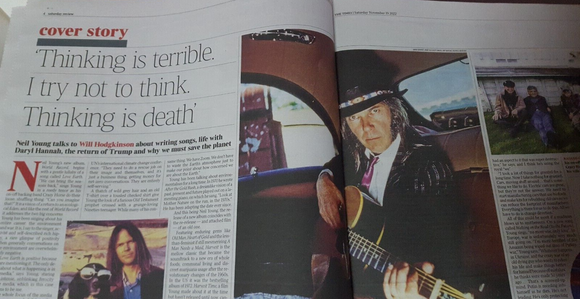Times Saturday Review Neil Young Interview 19th November 2022