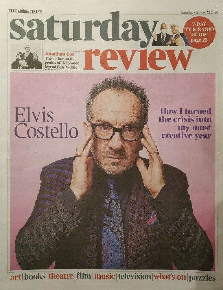 UK Times Review October 2020: ELVIS COSTELLO COVER INTERVIEW