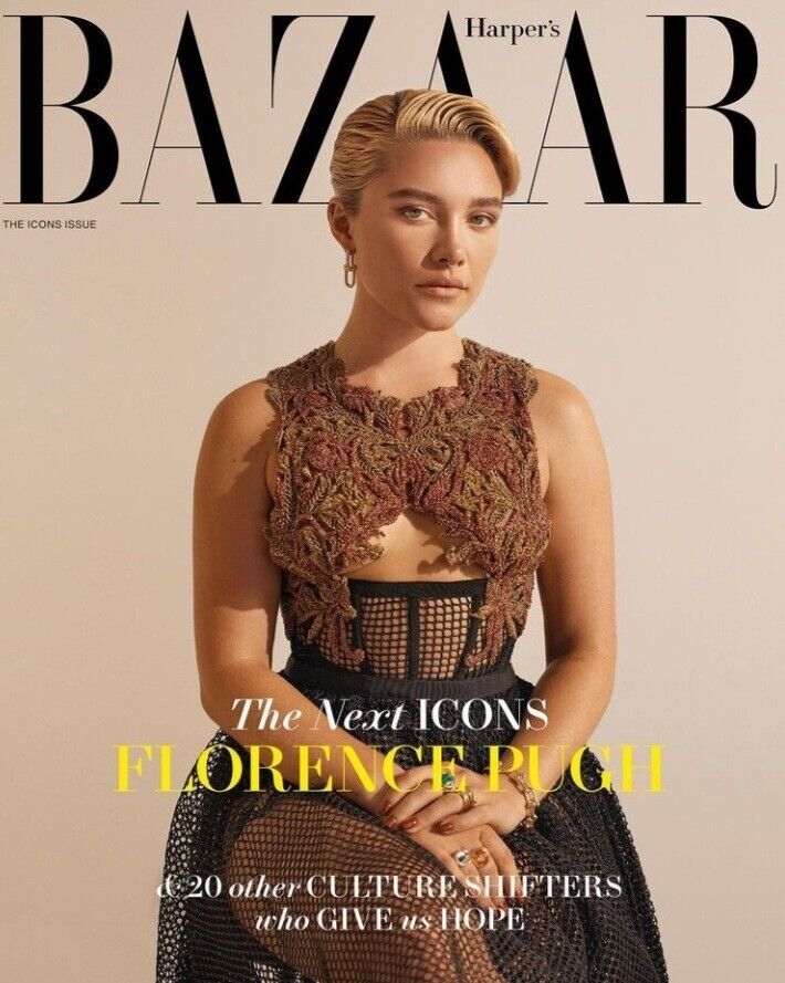 British Harper's Bazaar - October 2022 - Florence Pugh - Harry Styles