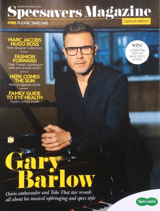 GARY BARLOW Take That UK Specsavers Magazine Spring/Summer 2019