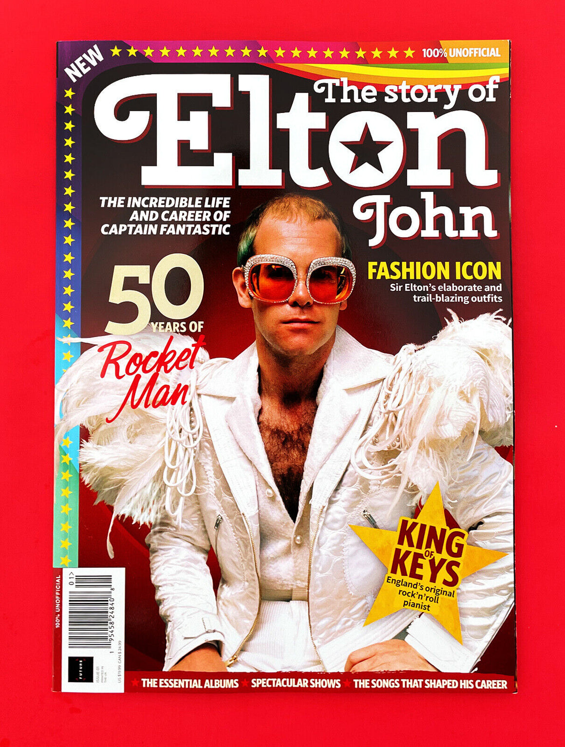 THE STORY OF ELTON JOHN BOOK 50 YEARS UK Magazine 2022 - Rocket Man