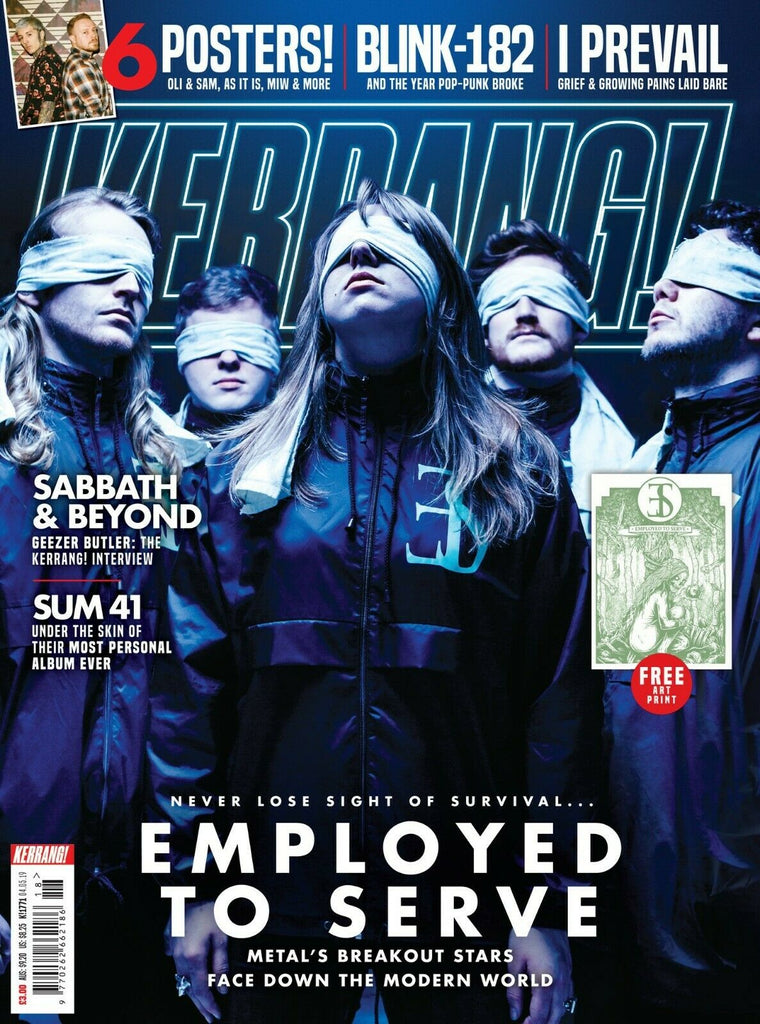 KERRANG! magazine 4 May 2019 Employed To Serve + art print Geezer Butler Sum 41