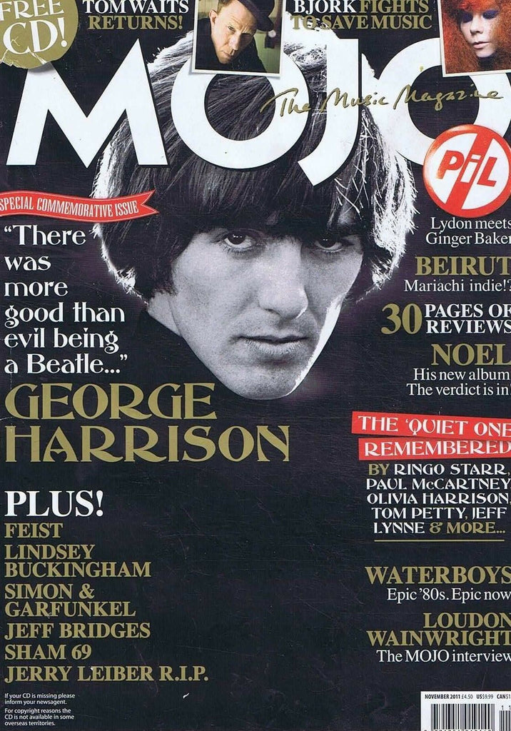 GEORGE HARRISON The Beatles Mojo Magazine #216 November 2011