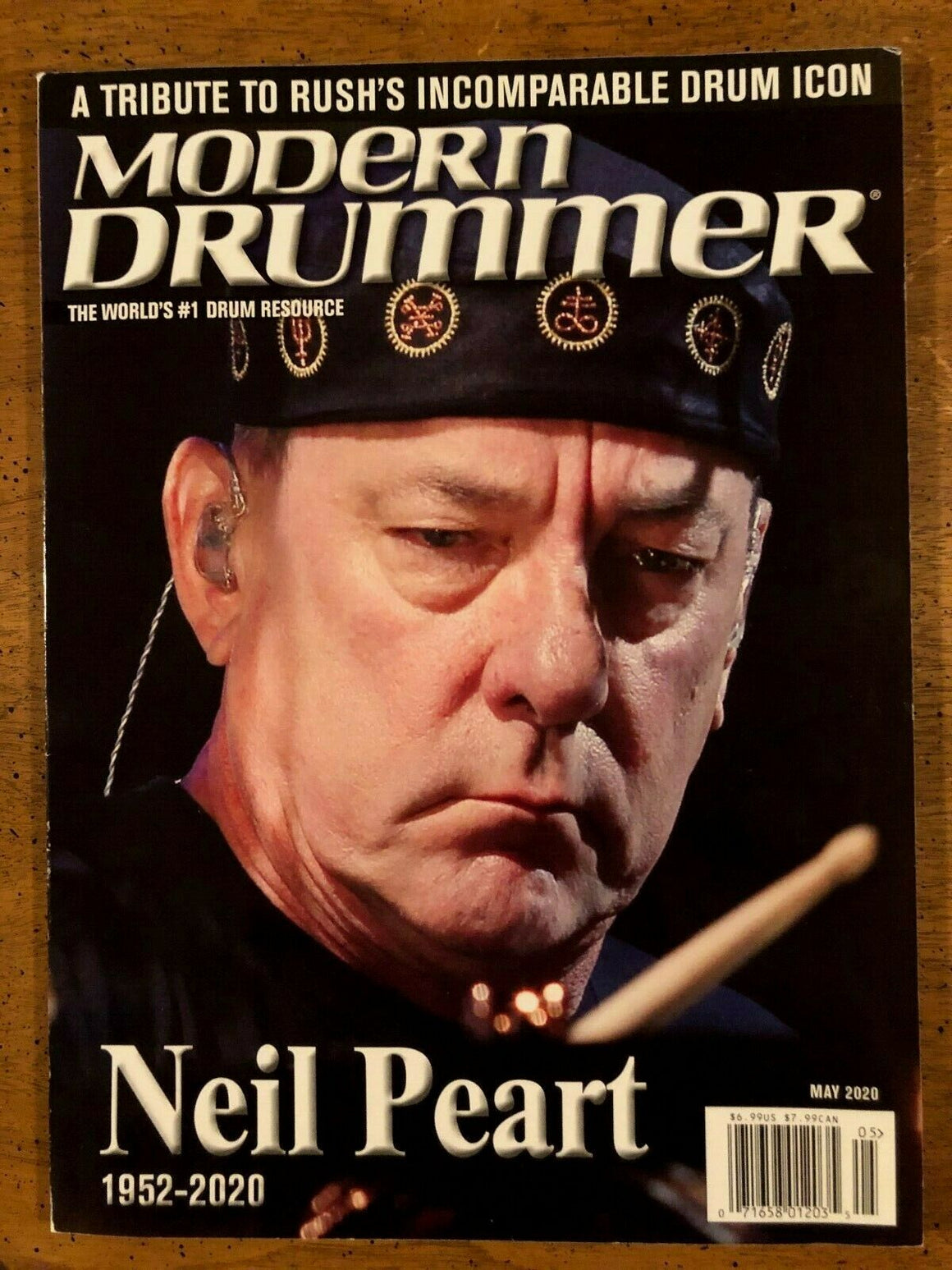 Modern Drummer Magazine May 2020 Neil Peart Tribute Issue Rush