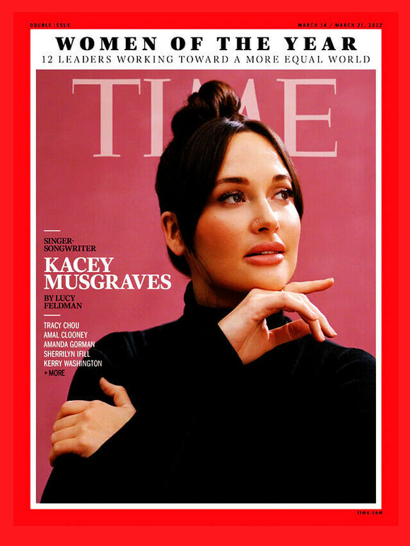 TIME MAGAZINE March 2022 WOMEN OF THE YEAR ISSUE KACEY MUSGRAVES - NEW