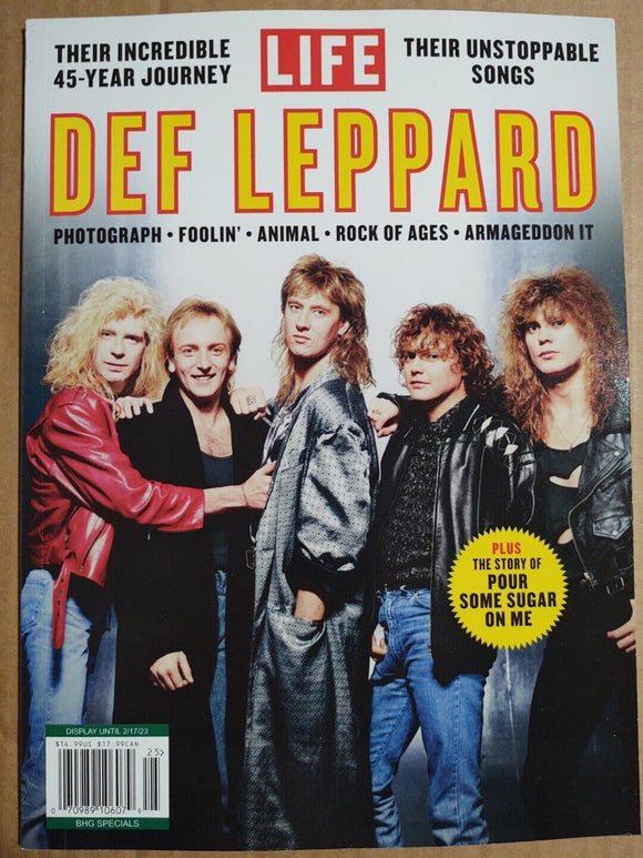 DEF LEPPARD 2022 LIFE MAGAZINE SPECIAL EDITION 45 YEAR JOURNEY NEW