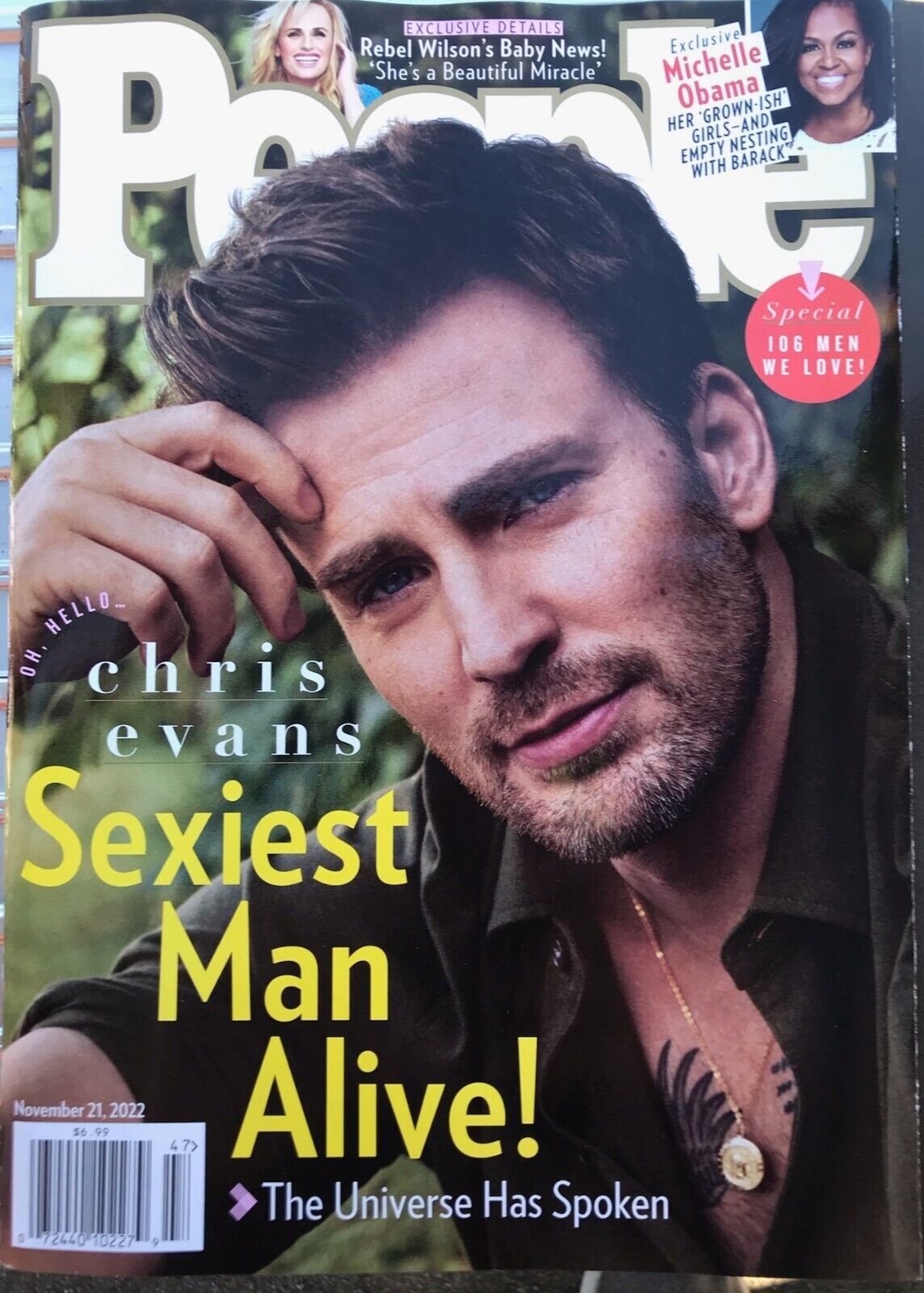 Chris Evans Sexiest Man Alive - People Magazine November 2022