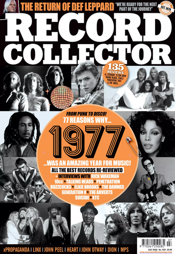 Record Collector Magazine - July 2022 Def Leppard David Bowie The Bee Gees