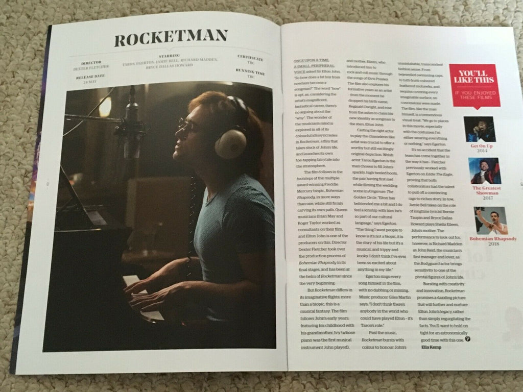 UK Picturehouse Magazine May 2019: TARON EGERTON (Elton John) Rocketman Cover