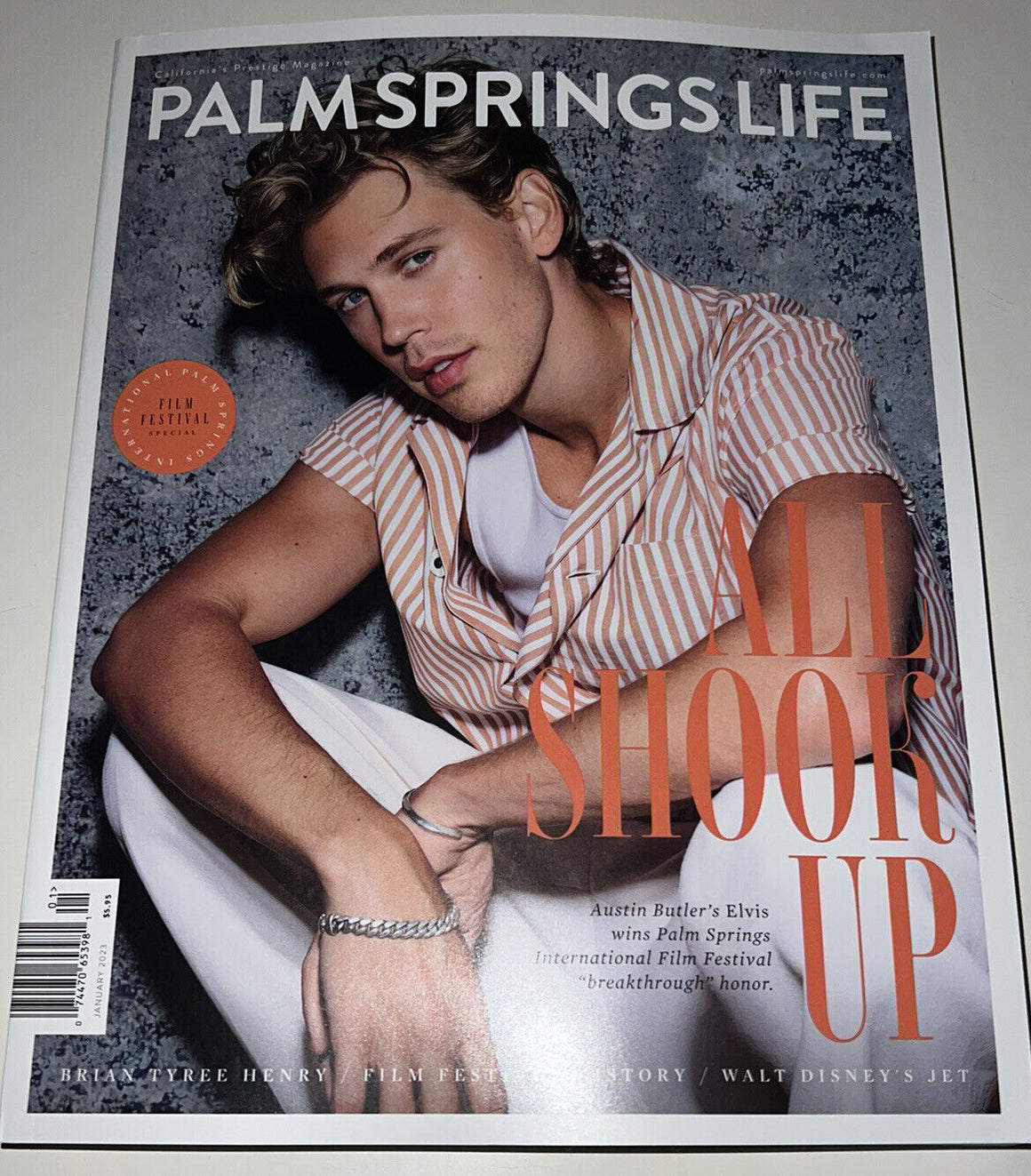 Austin Butler Palm Springs ELVIS Magazine Jan 2023 (US Customers Only)