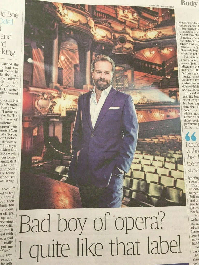 Times Weekend Supplement October 26 2019 Alfie Boe Interview
