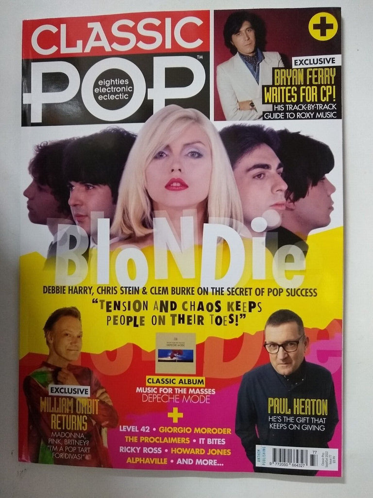 Classic Pop Magazine #77 Sept/Oct 2022 ~ Blondie - Debbie Harry