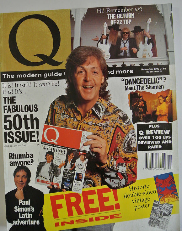 Q MAGAZINE ISSUE 50 NOVEMBER 1990 PAUL MCCARTNEY THE BEATLES