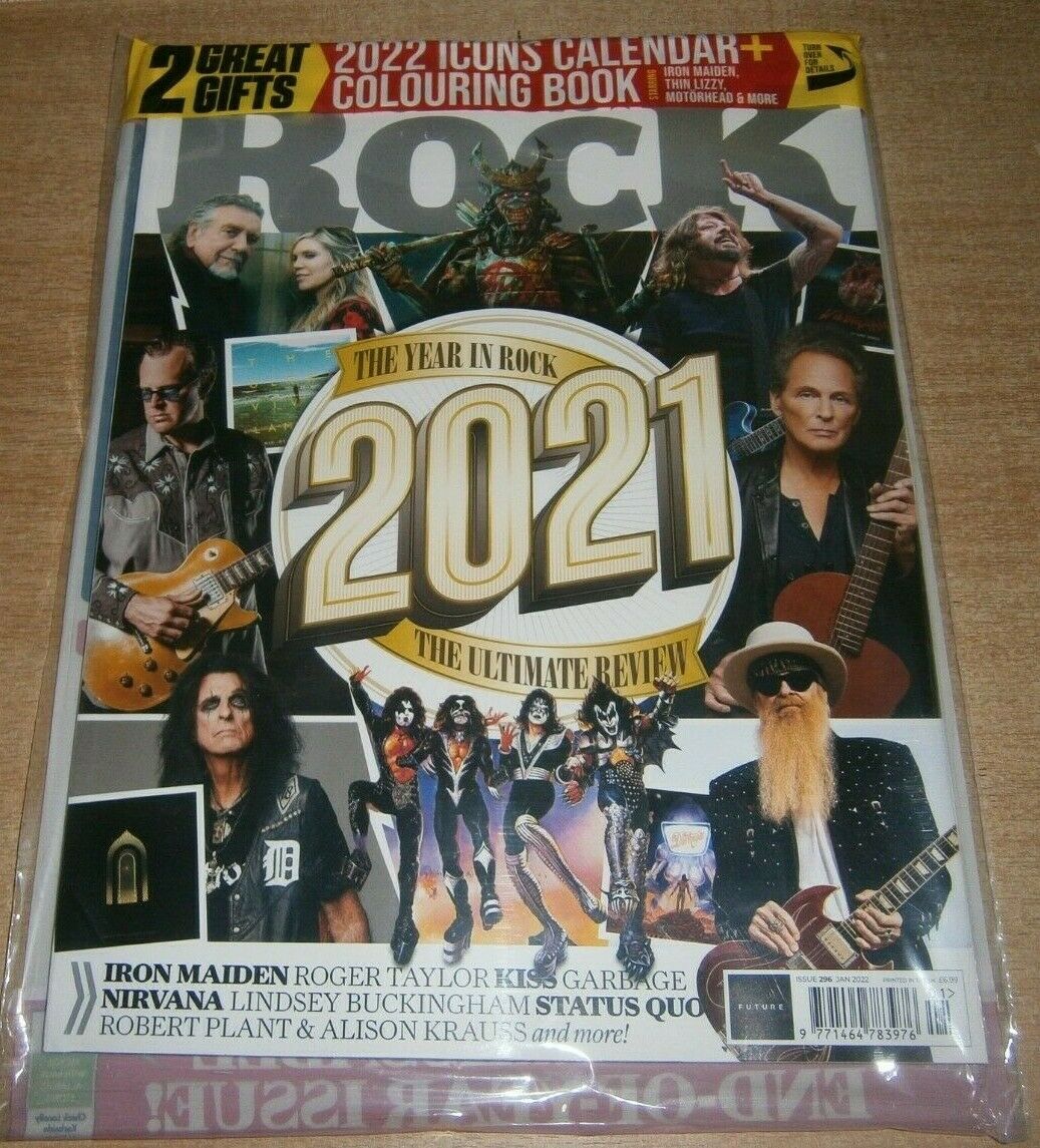 Classic Rock magazine Jan 2022 ROGER TAYLOR Robert Plant Kiss Iron Maiden & Free Gifts