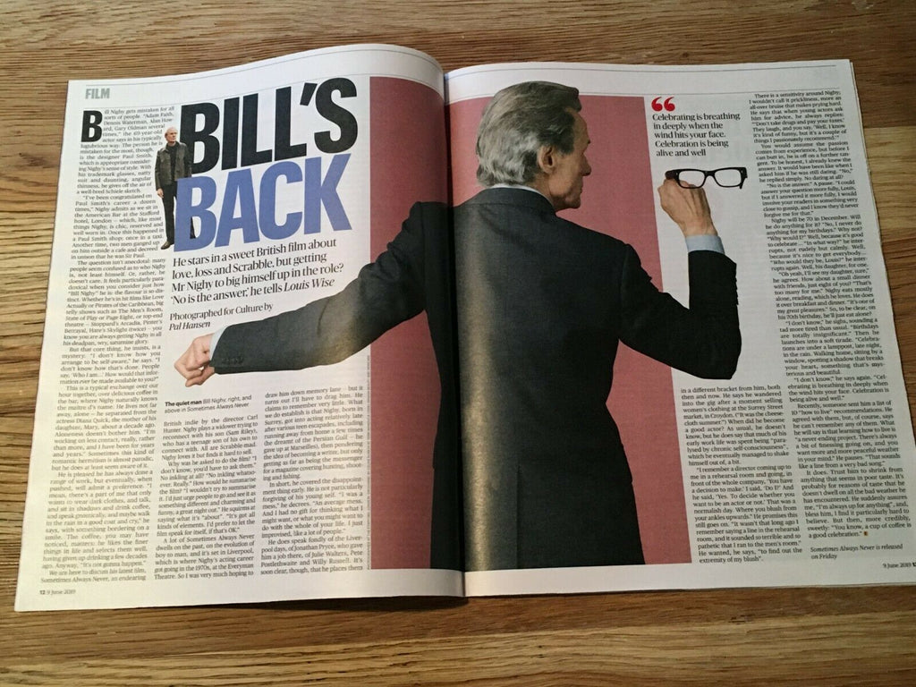 UK CULTURE Magazine June 2019: BILL NIGHY Bob Dylan MARGOT FONTEYN Emma Thompson