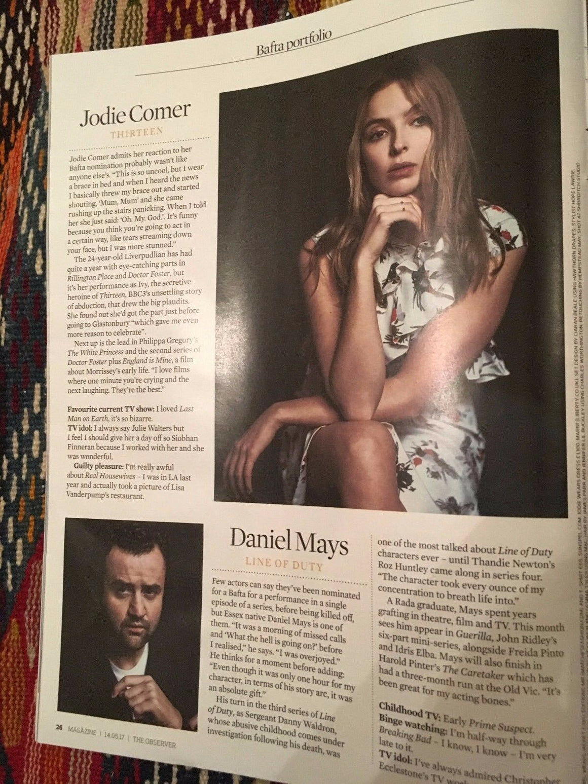 Observer Magazine May 2017 Phoebe Waller-Bridge Jodie Comer Daniel Mays