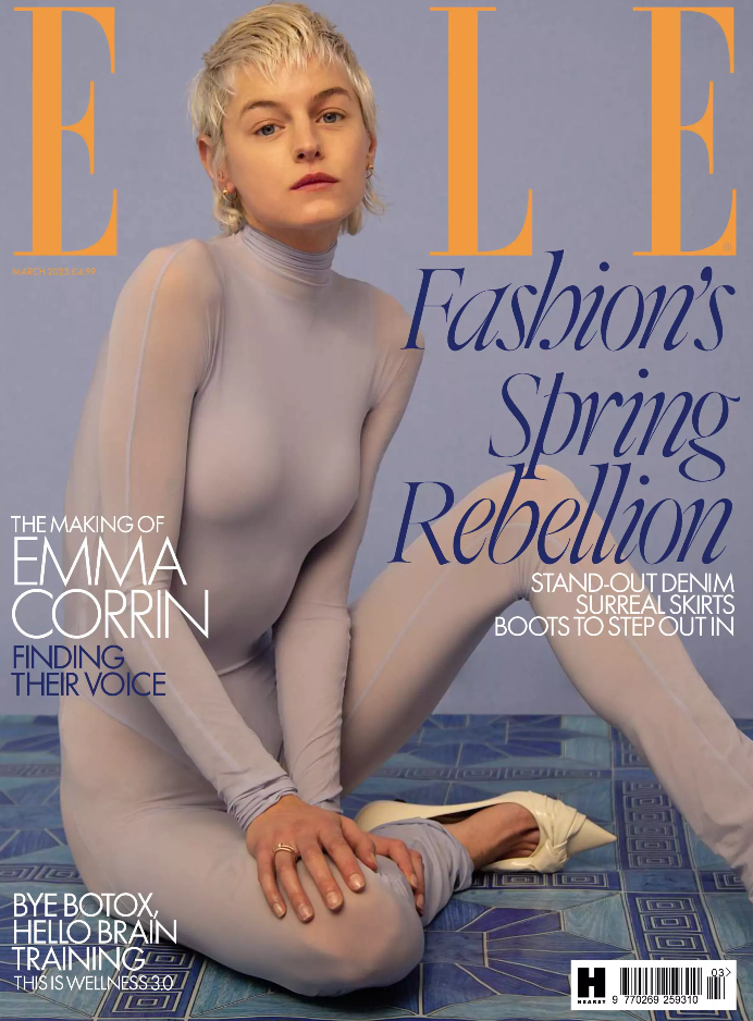 British Elle Magazine (UK) - March 2023 - Emma Corrin - My Policeman