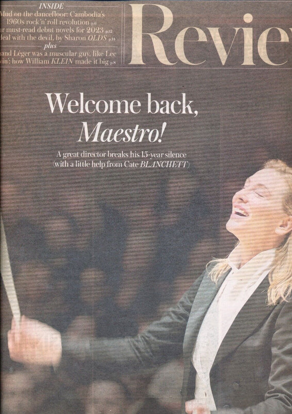 UK TELEGRAPH REVIEW January 2023: CATE BLANCHETT COVER FEATURE Todd Field