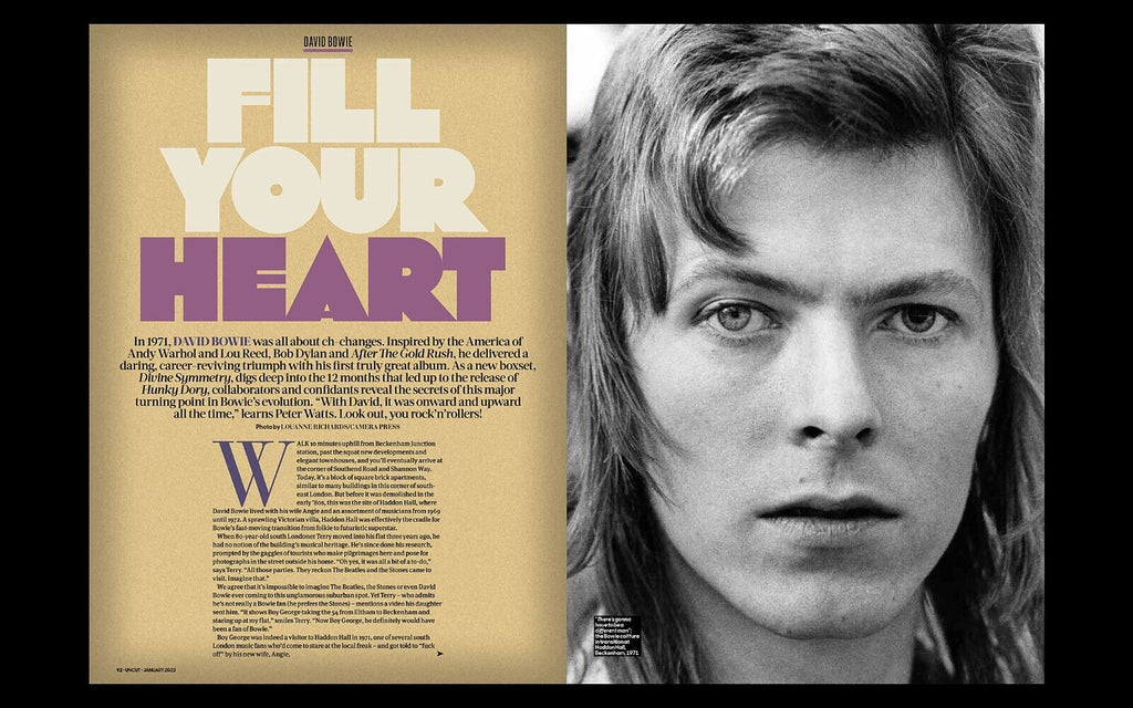 UNCUT Magazine Issue 308: January 2023 David Bowie + exclusive Hunky Dory art prints