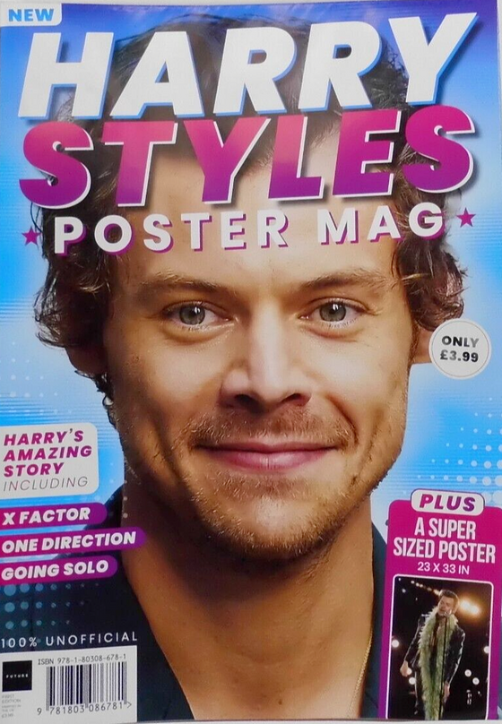 2023 HARRY STYLES GIANT POSTER Mag First Edition SUPER SIZED 23 X 33" POSTER No1
