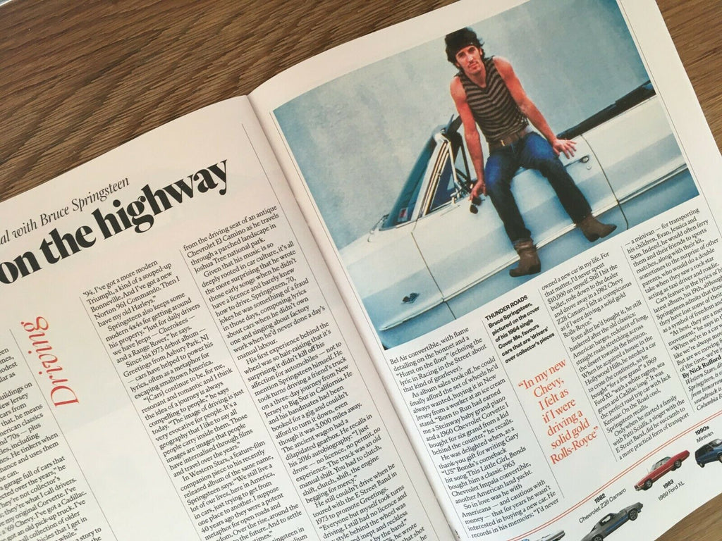 SUNDAY TIMES magazine 27 October 2019 BRUCE SPRINGSTEEN Motoring Interview