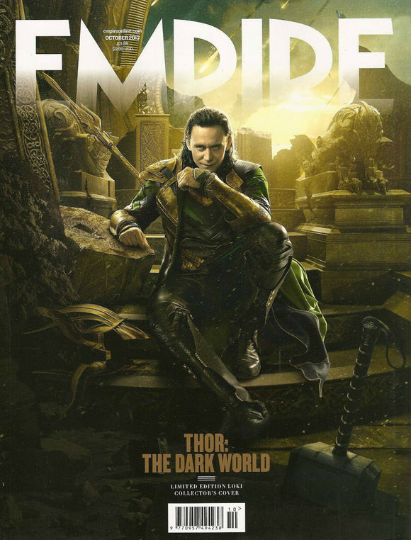 EMPIRE October 2013,Thor The Dark World,LOKI Tom Hiddleston LIMITED EDITION