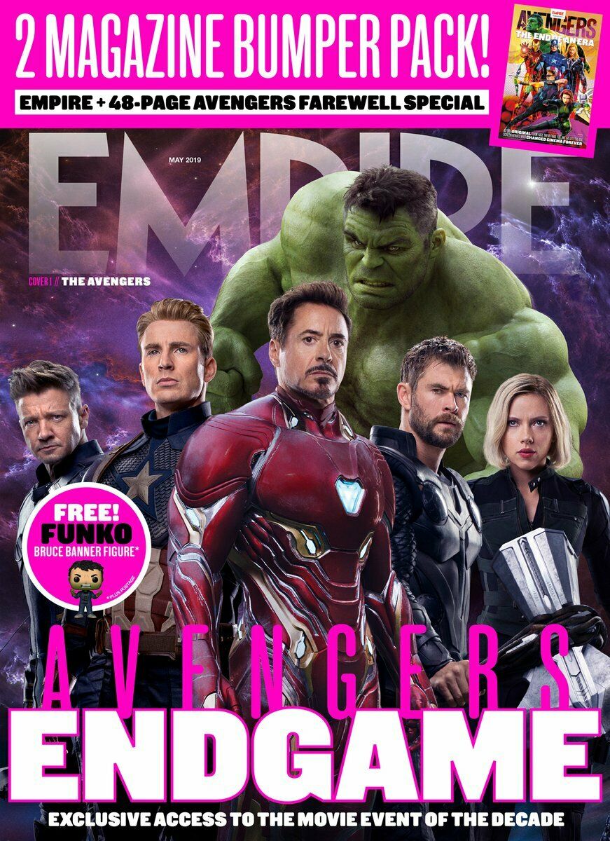 Empire Magazine May 2019: AVENGERS: ENDGAME COVER 1 - THE ORIGINAL AVENGERS
