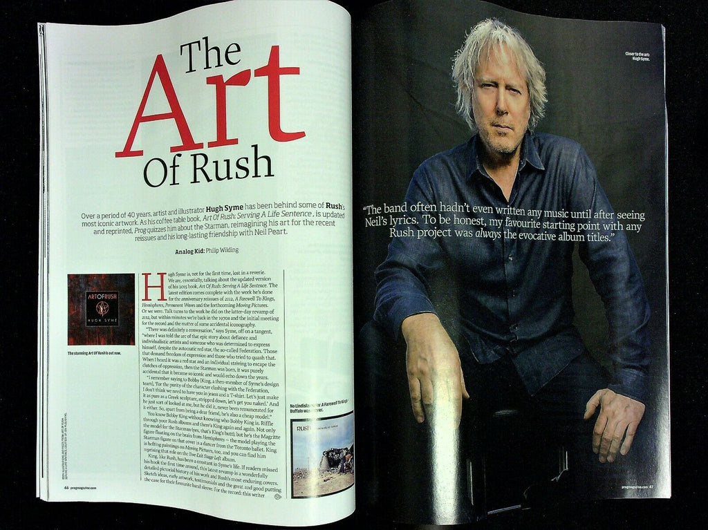 PROG MAGAZINE- Issue 125 Hugh Syme Rush + Free Calendar 2022