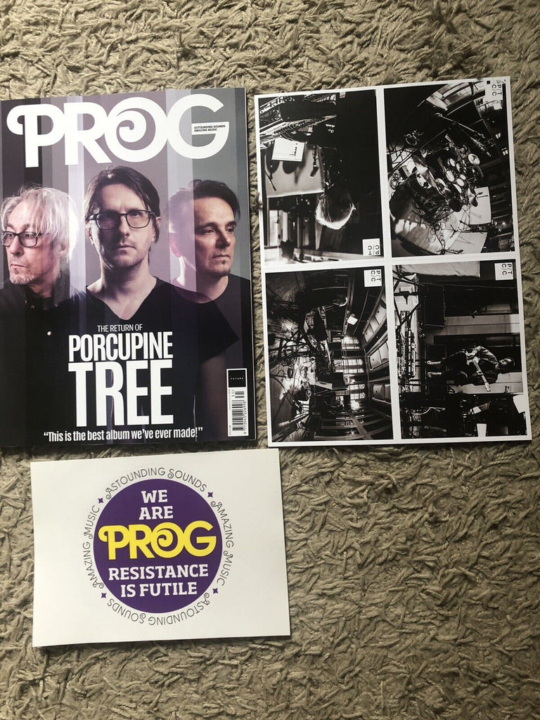 PROG Rock Magazine #131 July 2022 Porcupine Tree & Postcards & Laptop Sticker