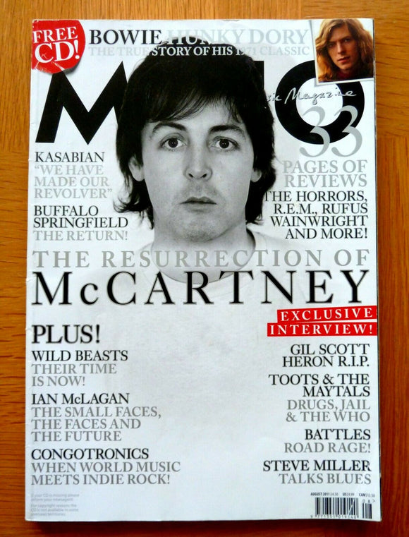 (UK) Mojo Magazine Aug 2011: Sir Paul McCartney cover - David Bowie