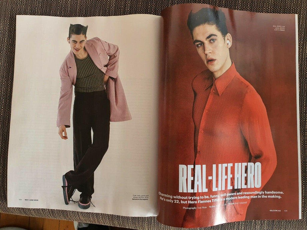 GQ Australia Magazine May/June 2020 Hero Fiennes Tiffin