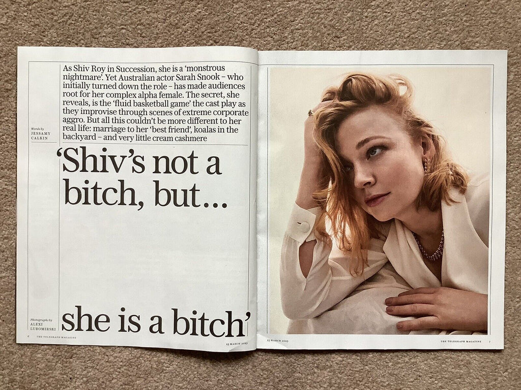 The Telegraph magazine - SARAH SNOOK Succession Interview (25 March 2023)