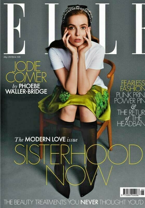 Elle UK May 2019 Jodie Comer Karl Lagerfeld