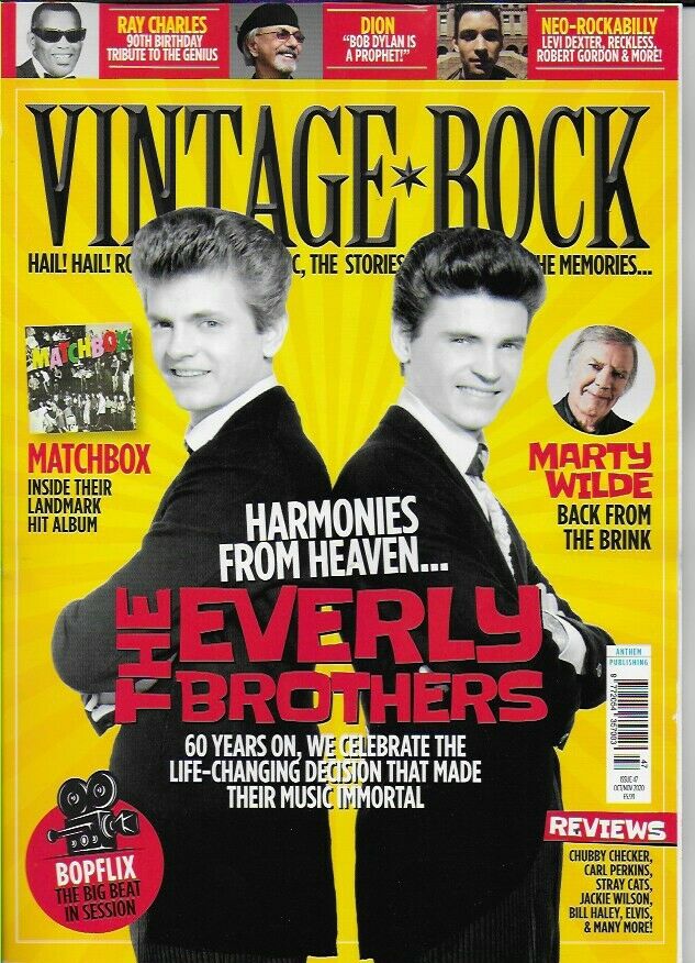 Vintage Rock Magazine #47 (October 2020) THE EVERLY BROTHERS COVER FEATURE