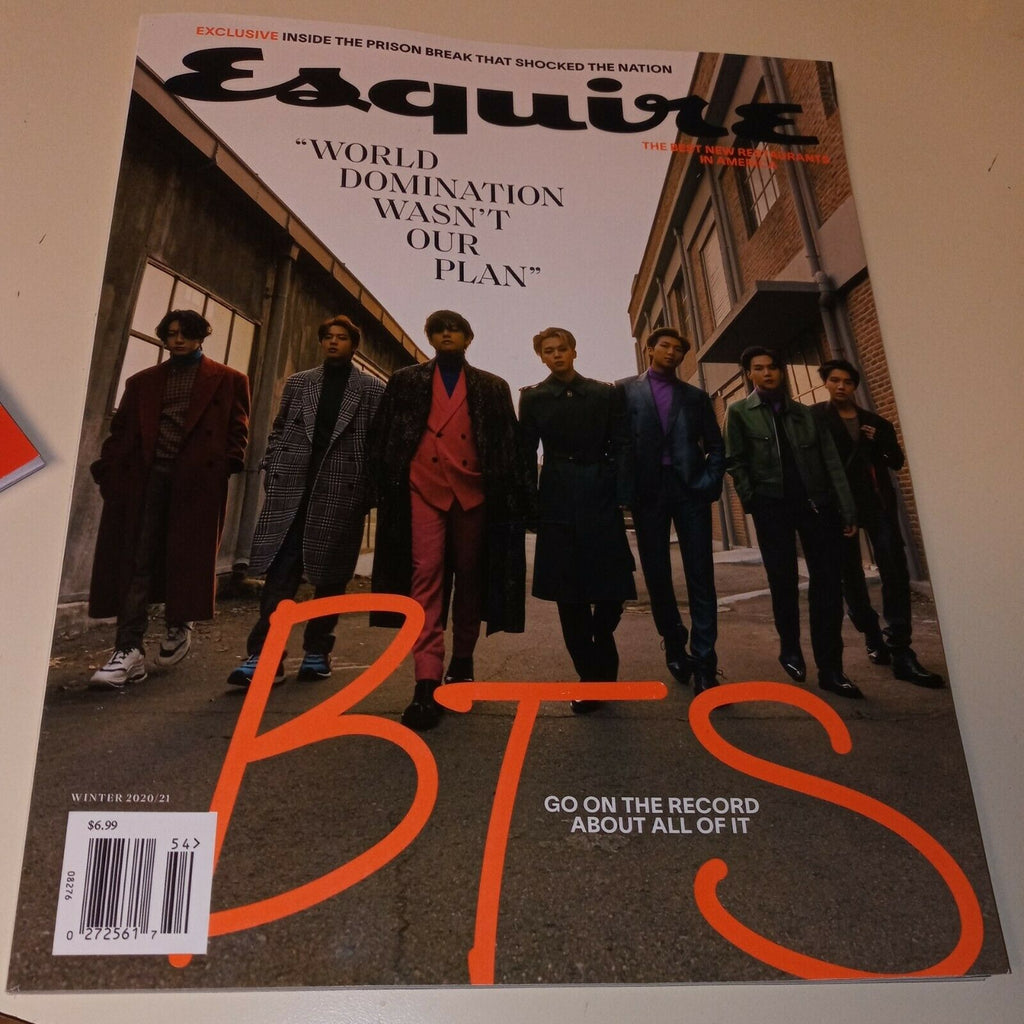 Esquire Magazine Winter 2020 BTS "WORLD DOMINATION WASN'T OUR PLAN"