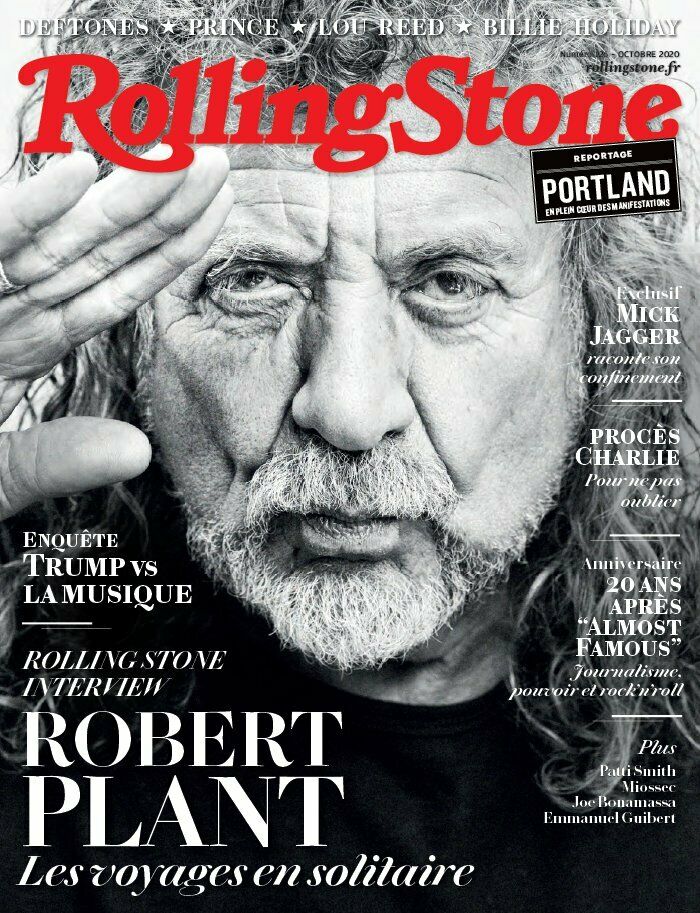 ROBERT PLANT ~ PRINCE ~ MICK JAGGER - LOU REED ~ ROLLING STONE ~ OCTOBRE 2020