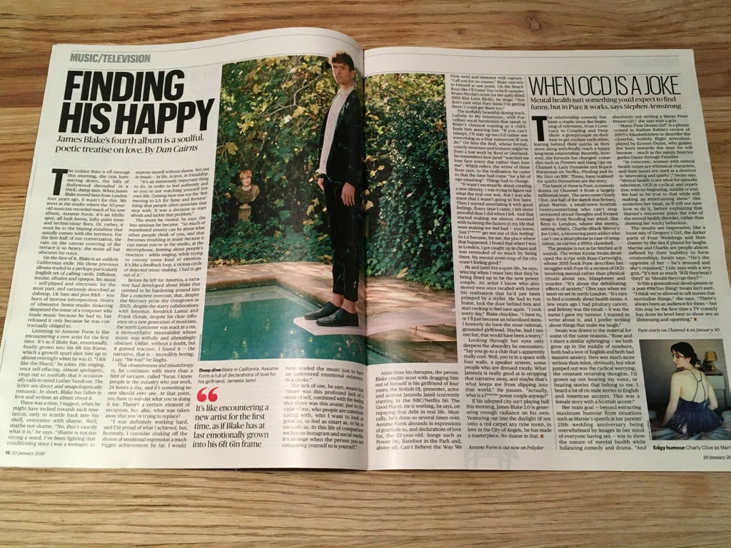 UK Culture Magazine JAN 2019: CHRISTIAN BALE James Blake BETTE DAVIS Tim Roth